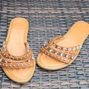 Jewelled Slide sandals